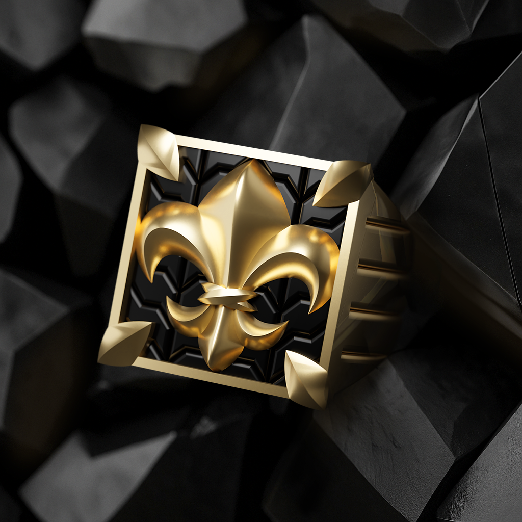 Fleur de Lis Ring - 18K Yellow Gold