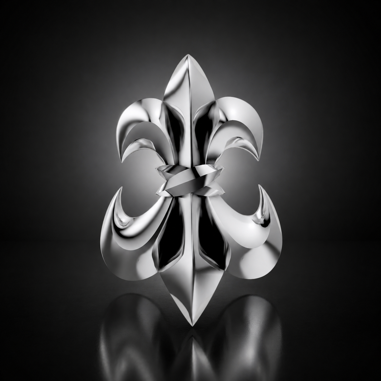 Fleur de Lis Earrings - Sterling Silver
