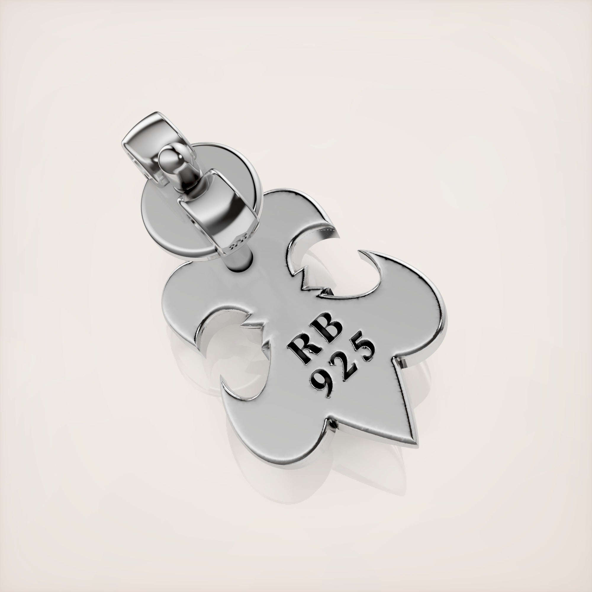 Fleur de Lis Earrings - Sterling Silver