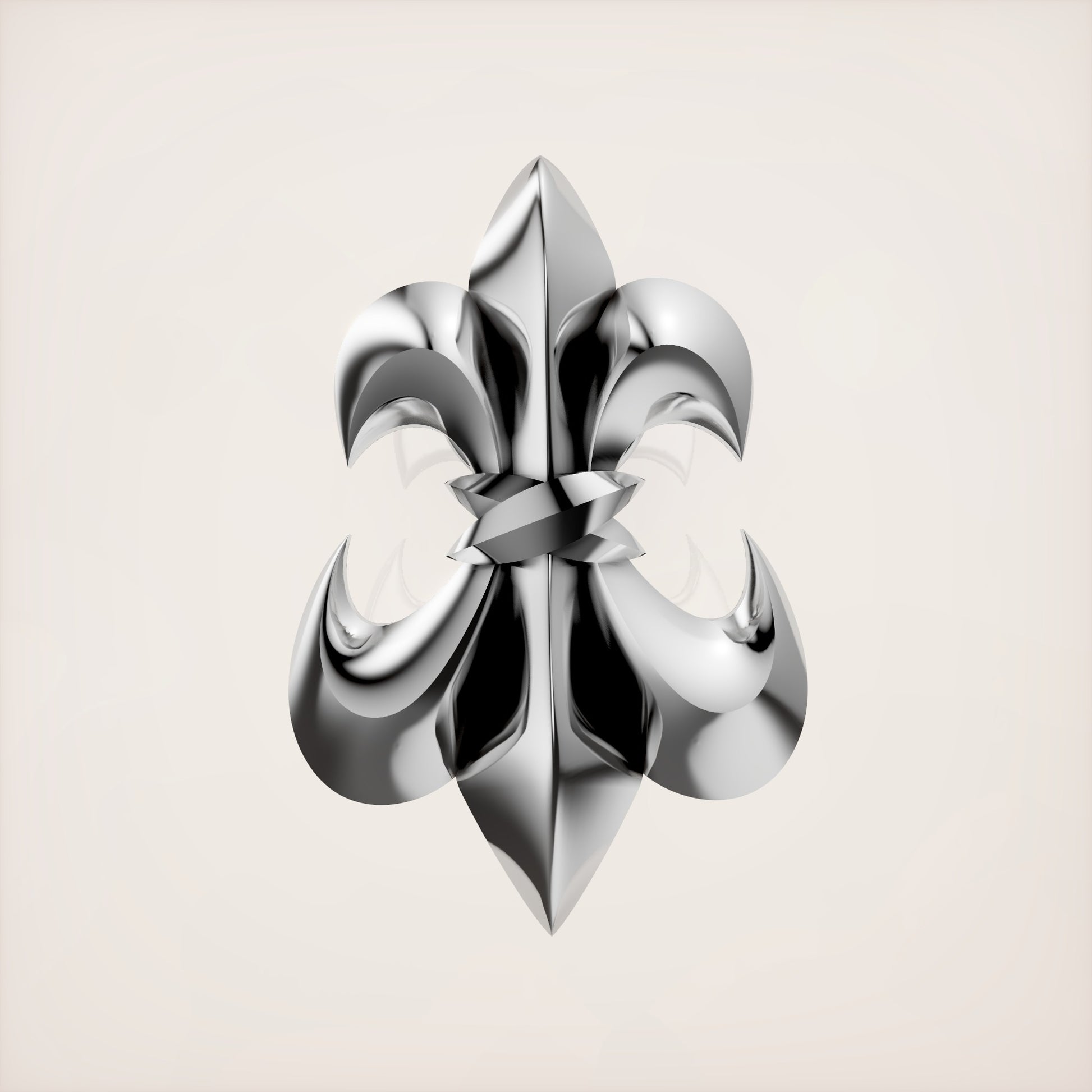 Fleur de Lis Earrings - Sterling Silver