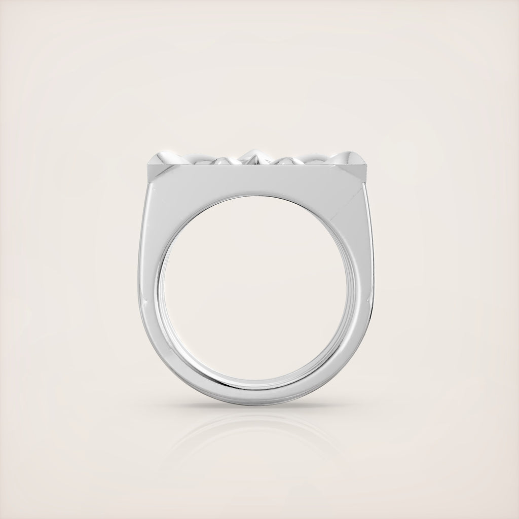 Fleur de Lis Ring - 18K White Gold