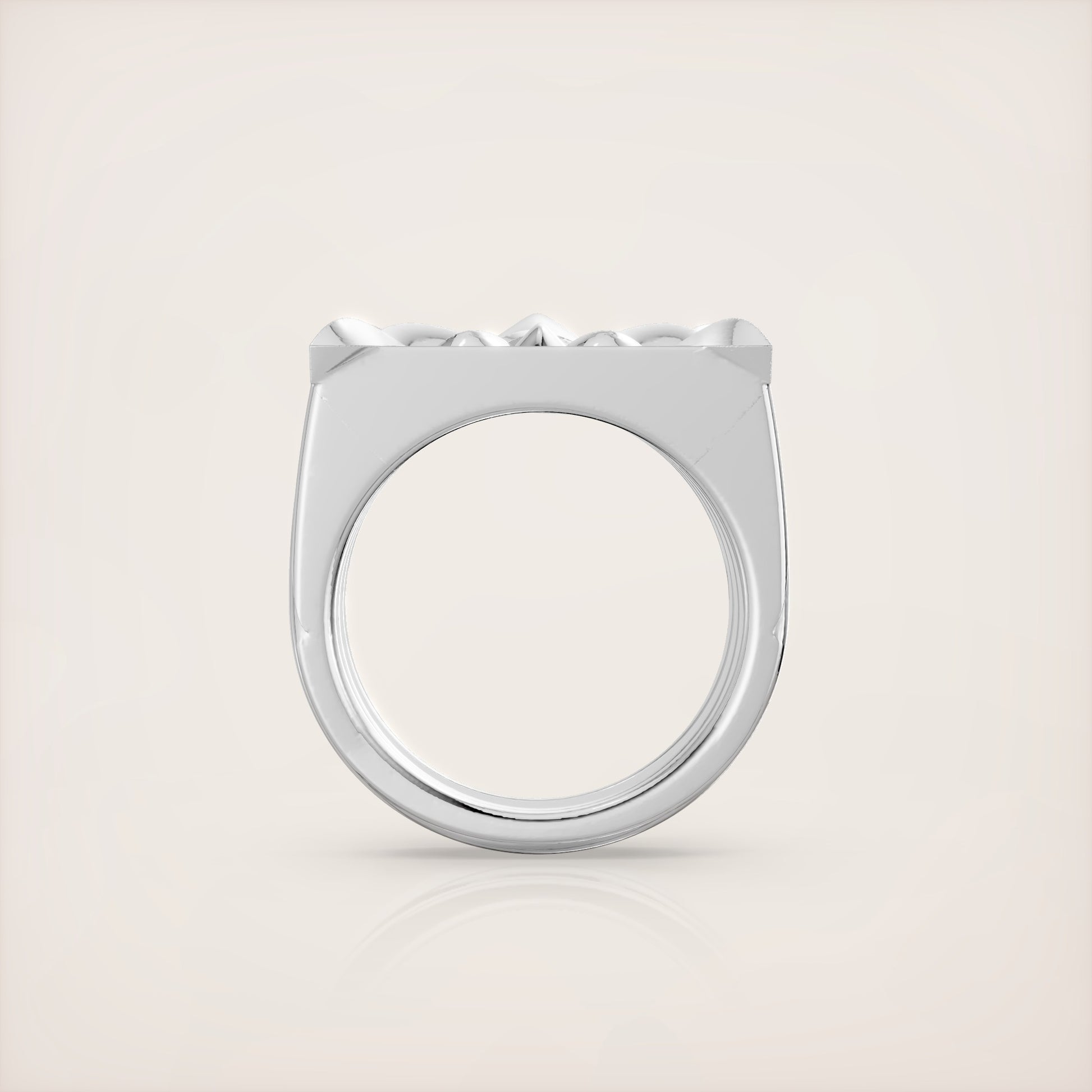 Fleur de Lis Ring - 18K White Gold
