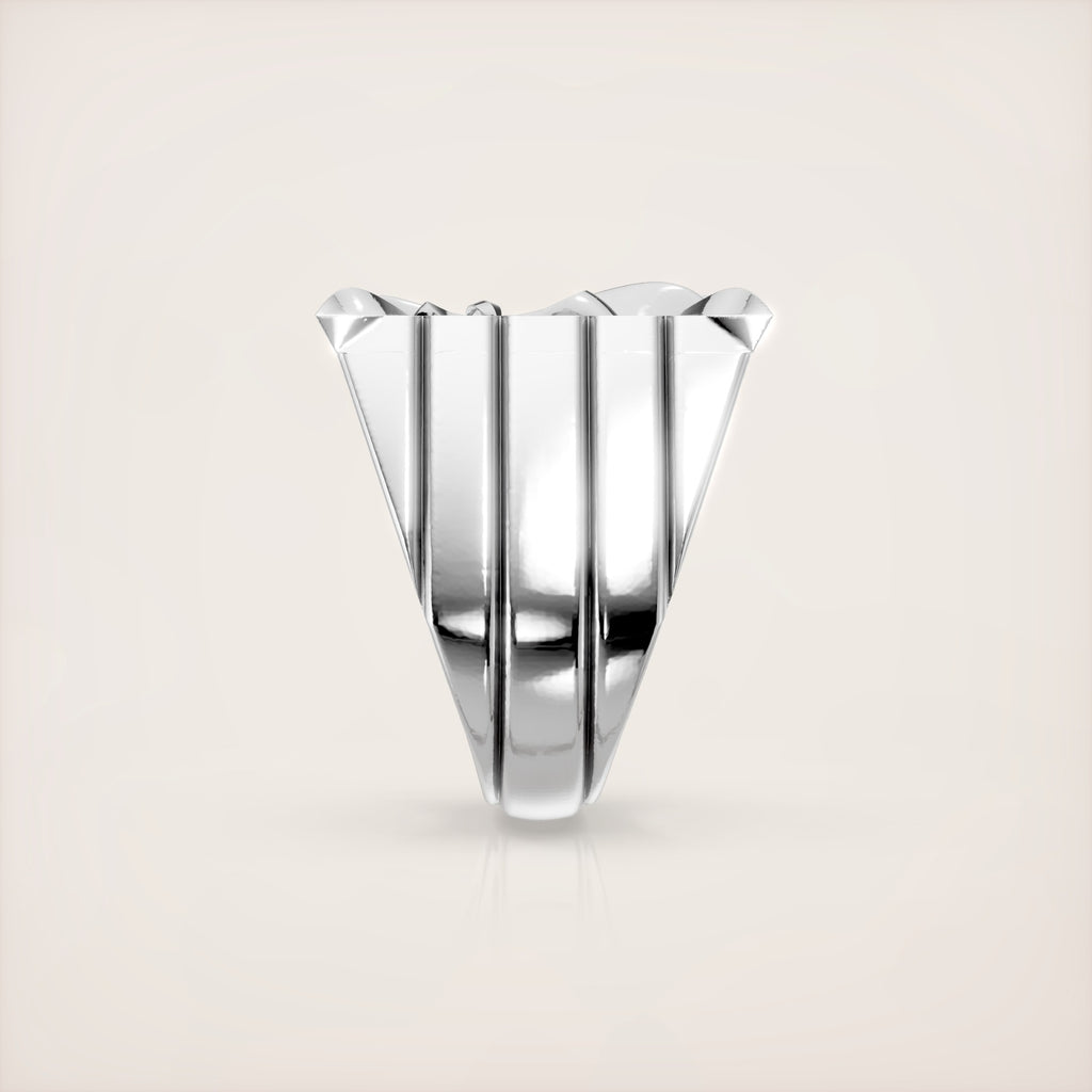 Fleur de Lis Ring - 18K White Gold