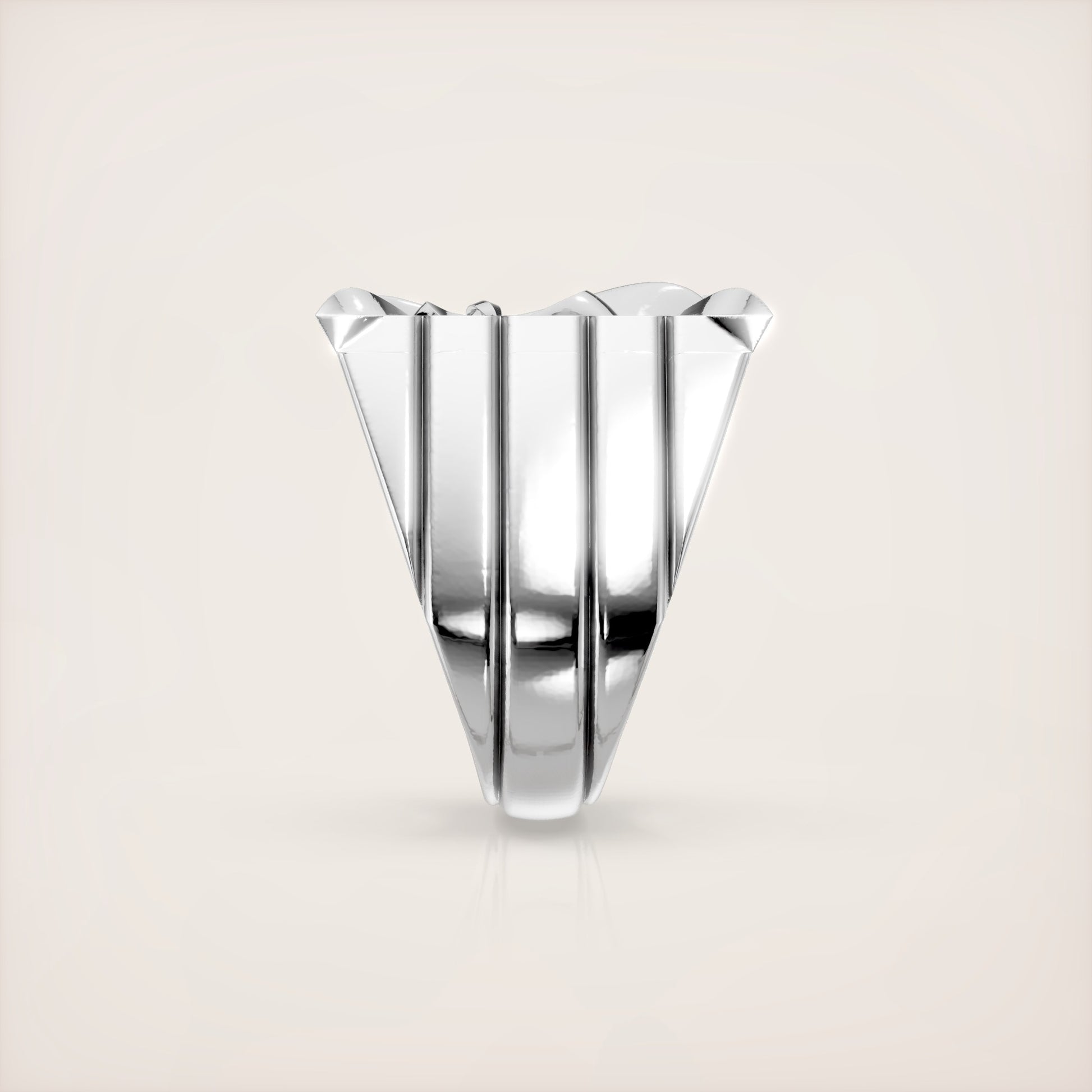 Fleur de Lis Ring - 18K White Gold