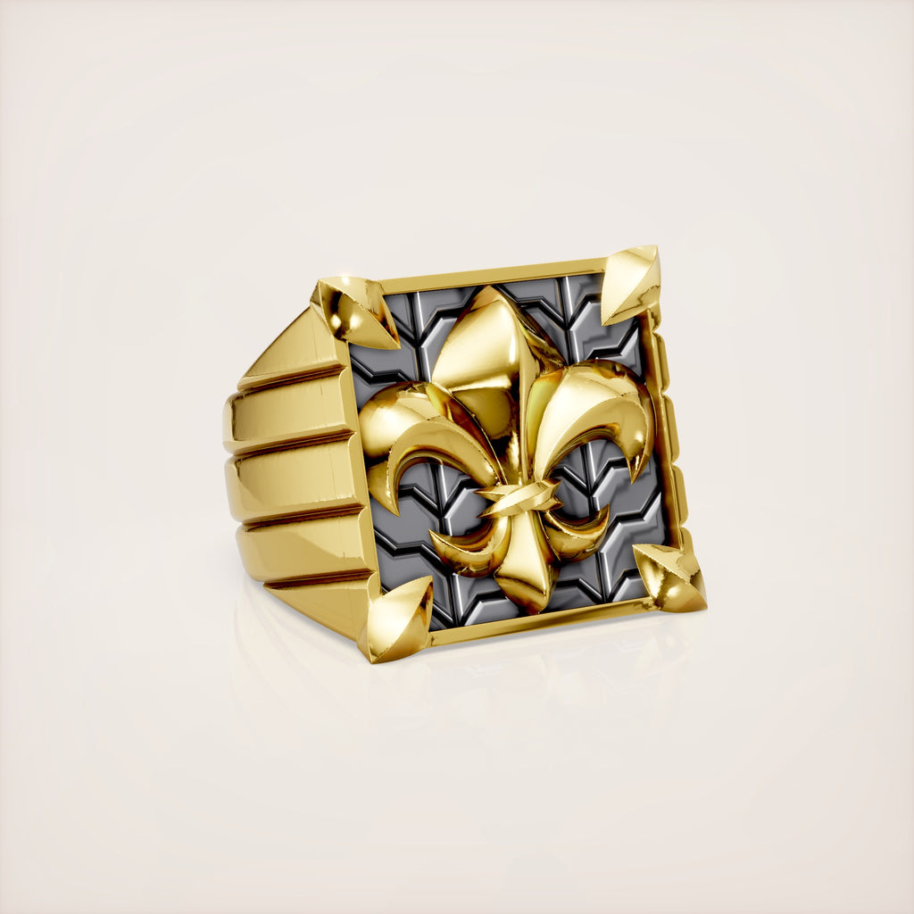 Fleur de Lis Ring - 18K Yellow Gold