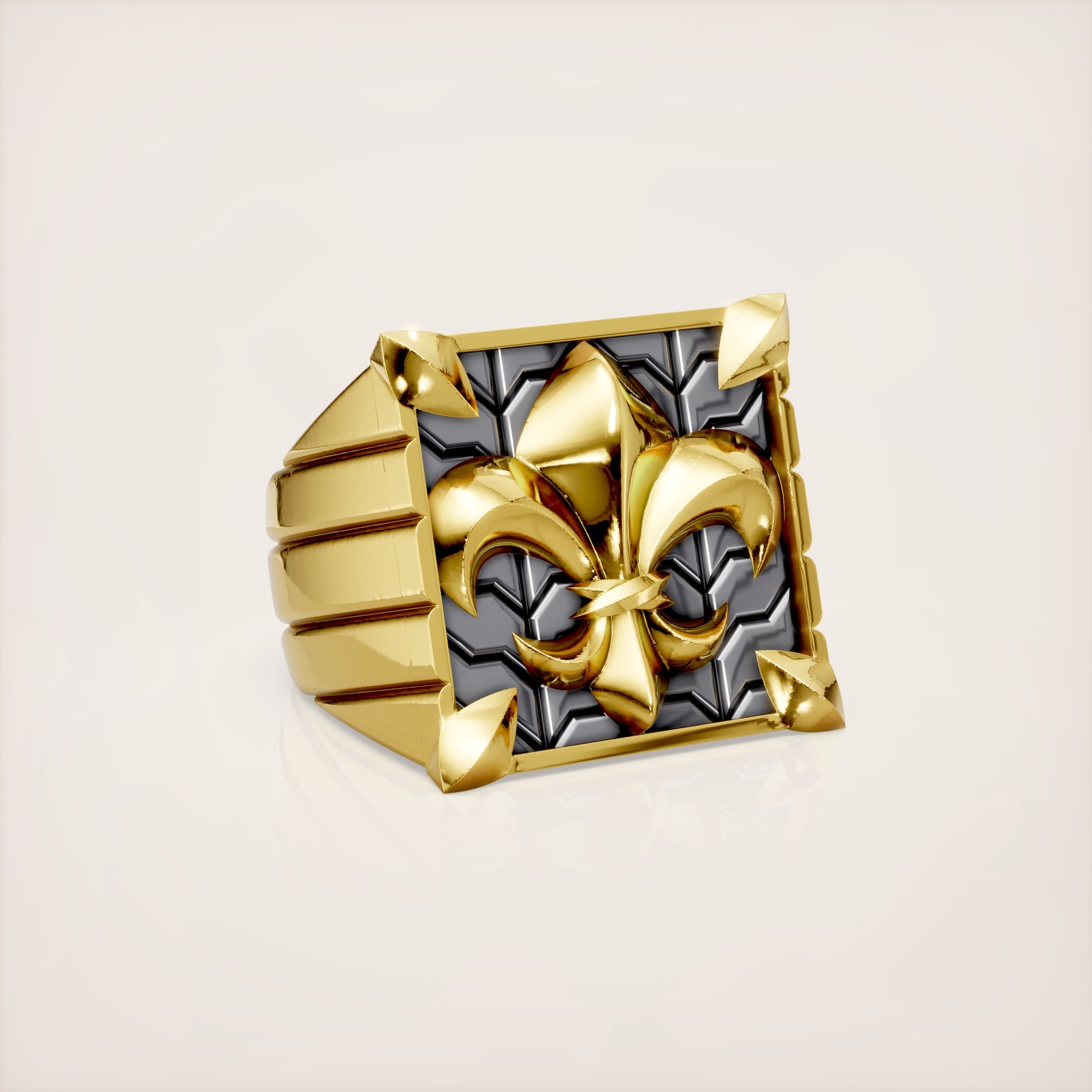 Fleur de Lis Ring - 18K Yellow Gold