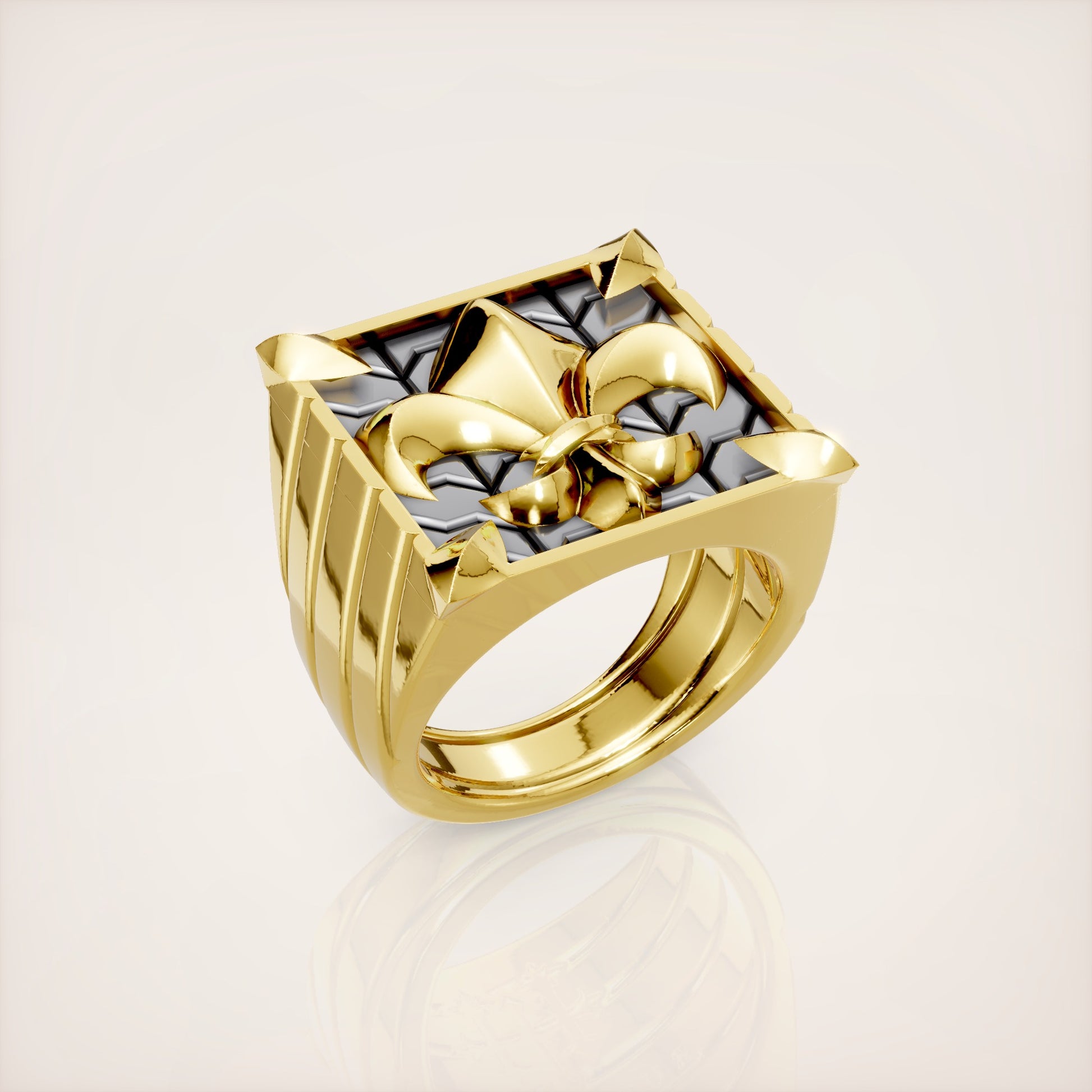 Fleur de Lis Ring - 18K Yellow Gold