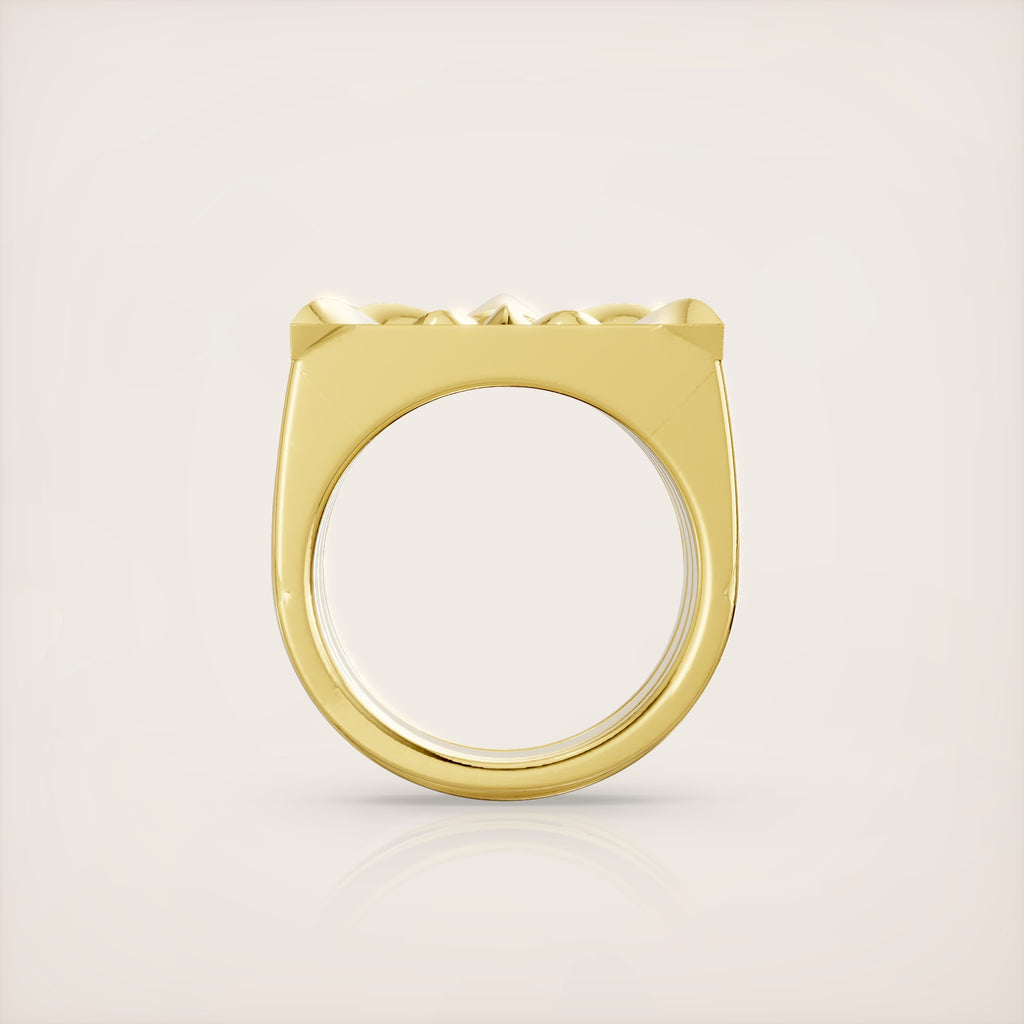 Fleur de Lis Ring - 18K Yellow Gold