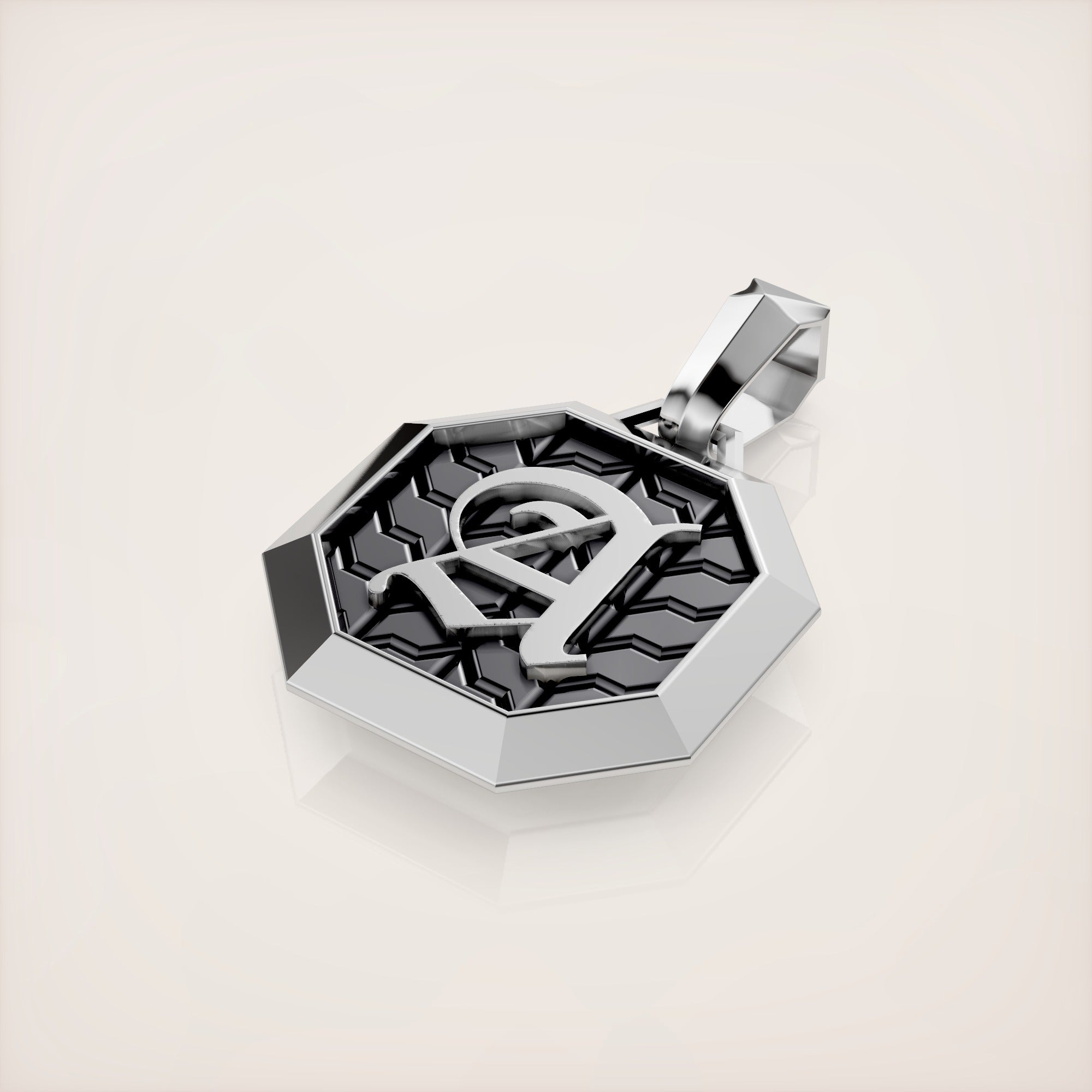 Valerian Pendant (Roman and Cyrillic) - Sterling Silver