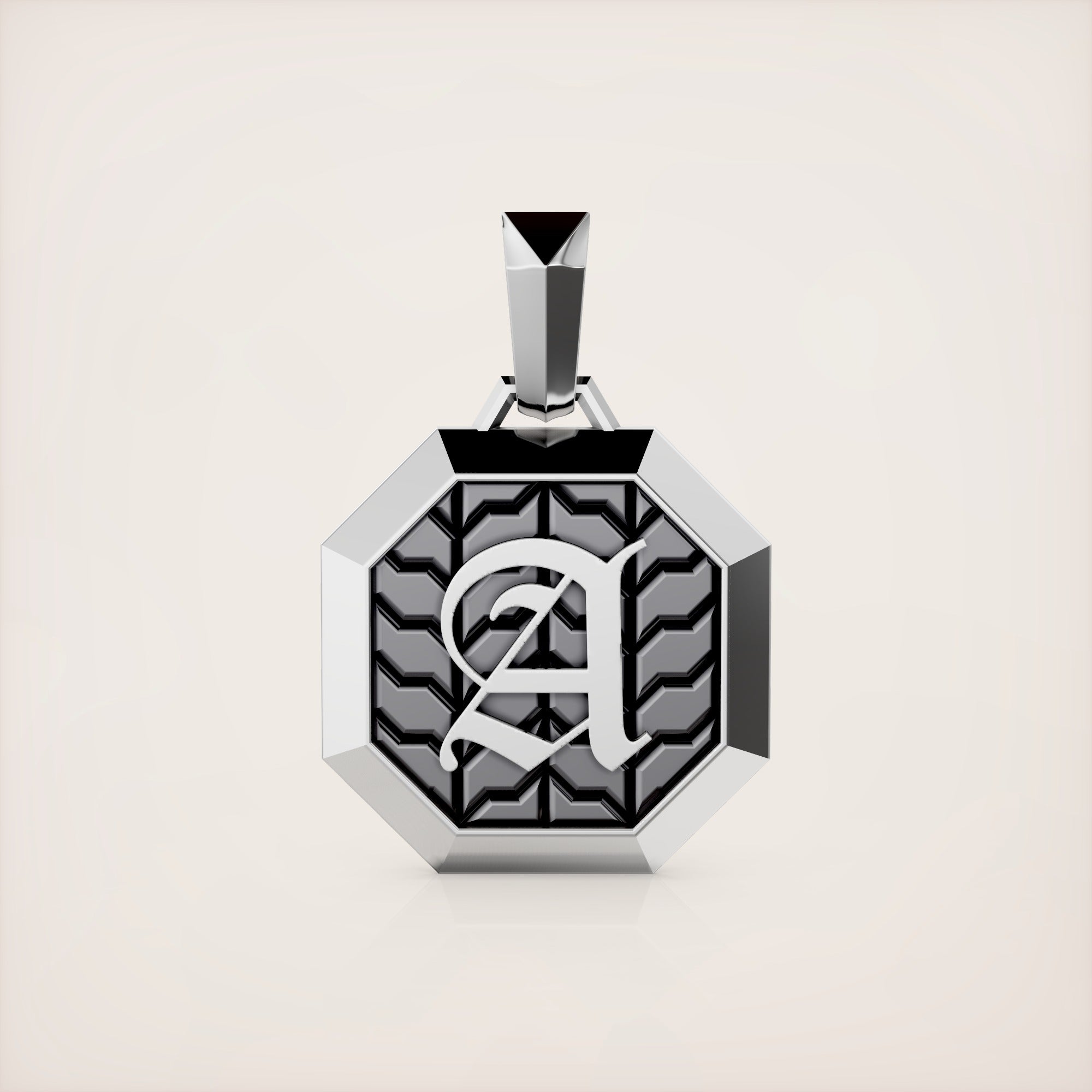 Valerian Pendant (Roman and Cyrillic) - Sterling Silver