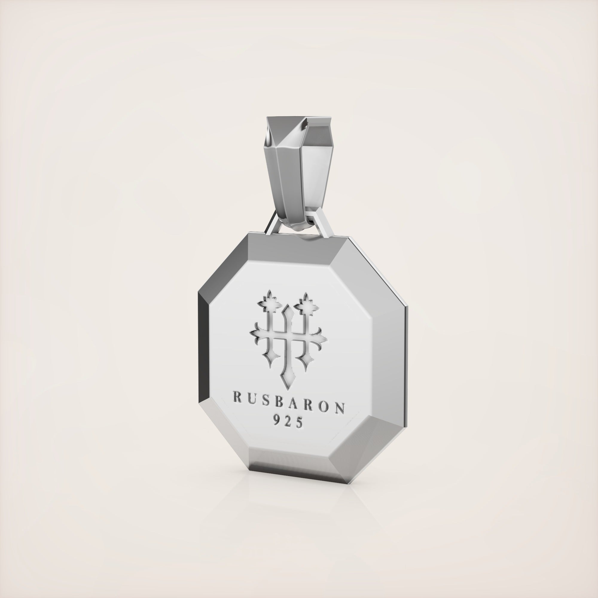 Valerian Pendant (Roman and Cyrillic) - Sterling Silver