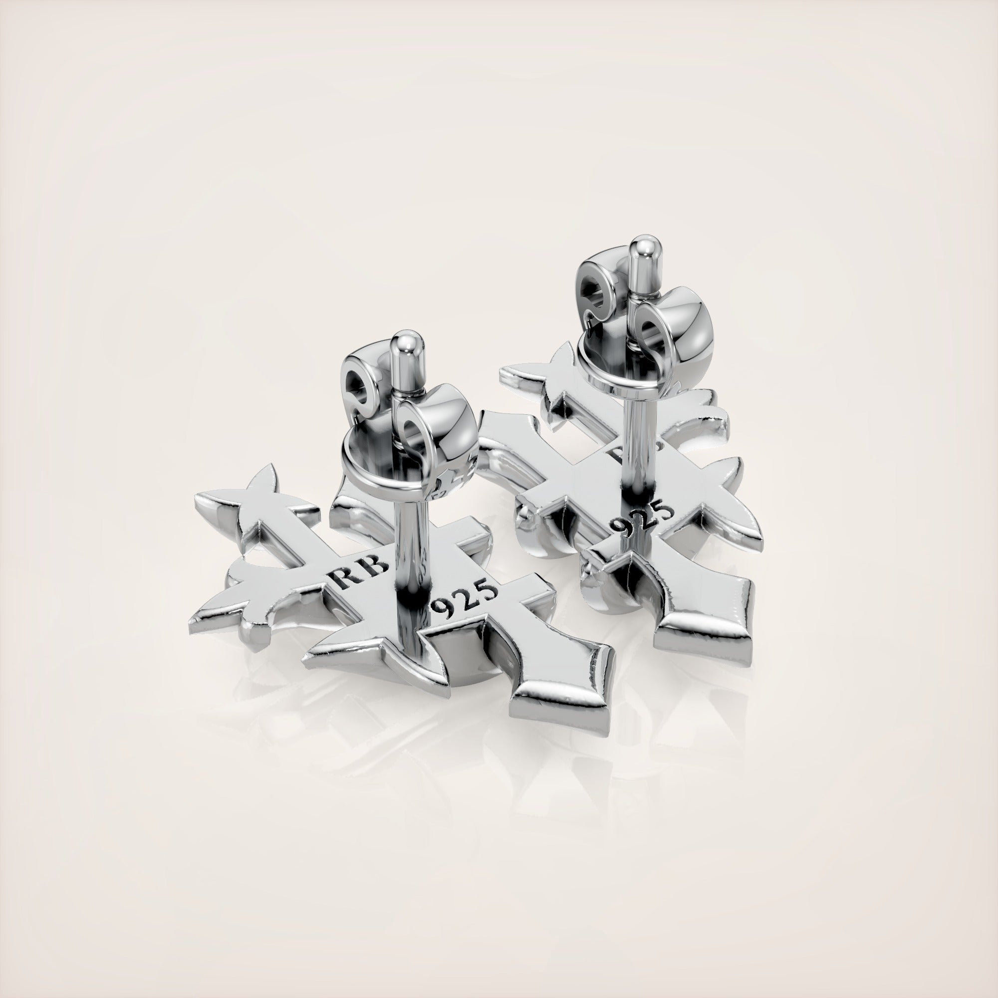 Troika Unity Earrings - Sterling Silver