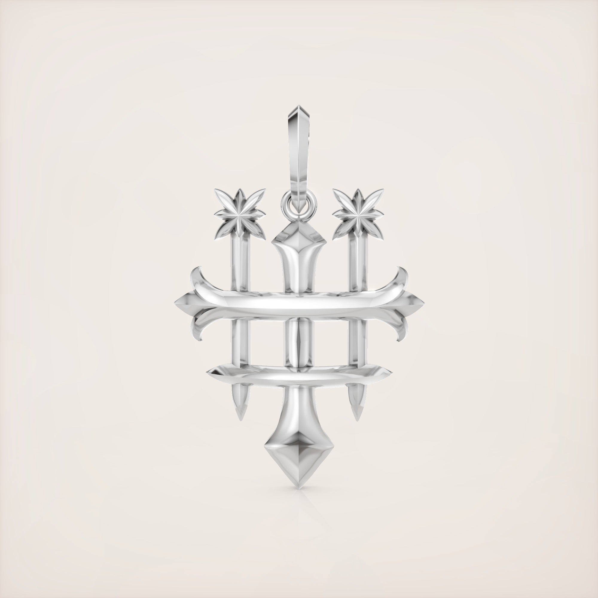 Troika Unity Pendant - Sterling Silver