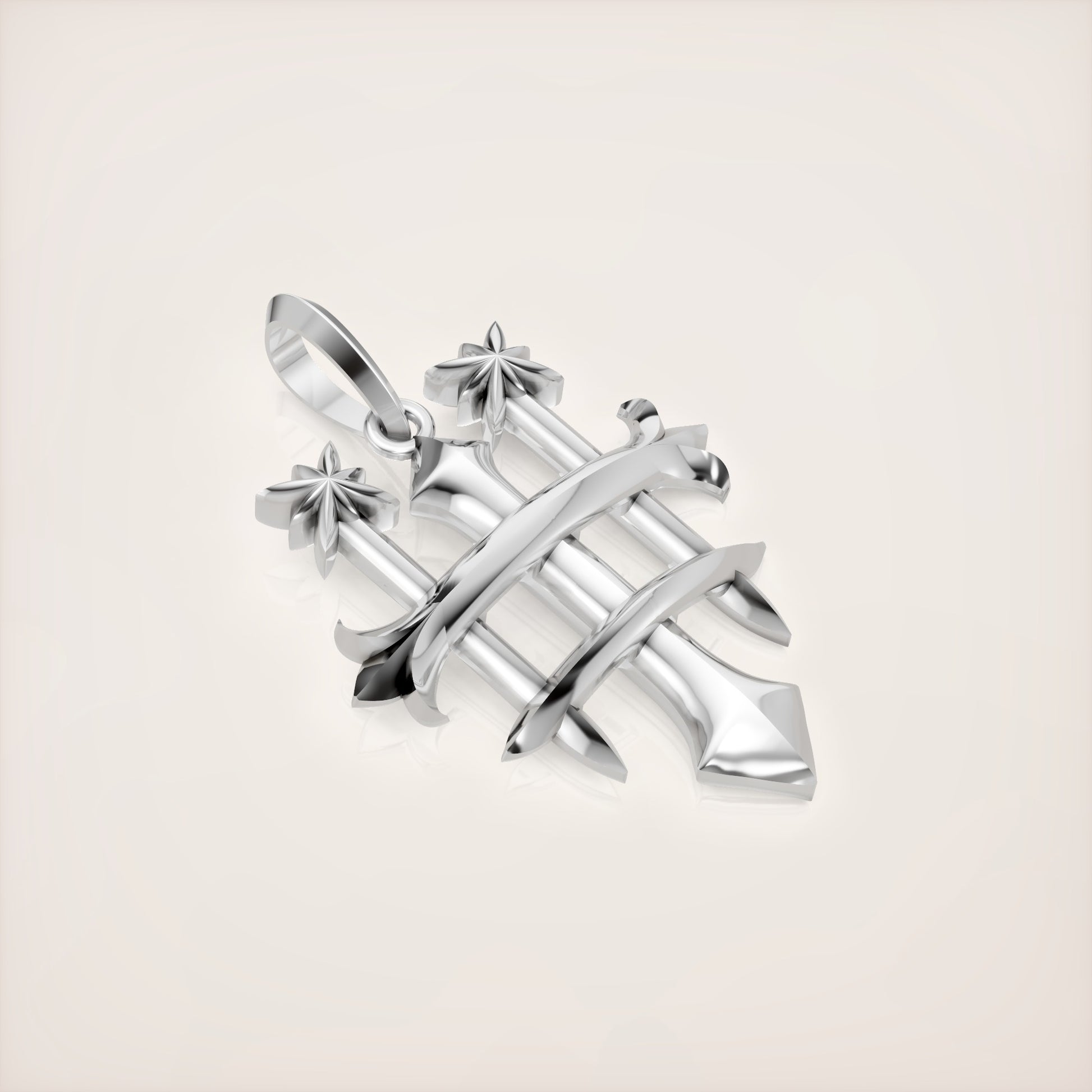Troika Unity Pendant - Sterling Silver