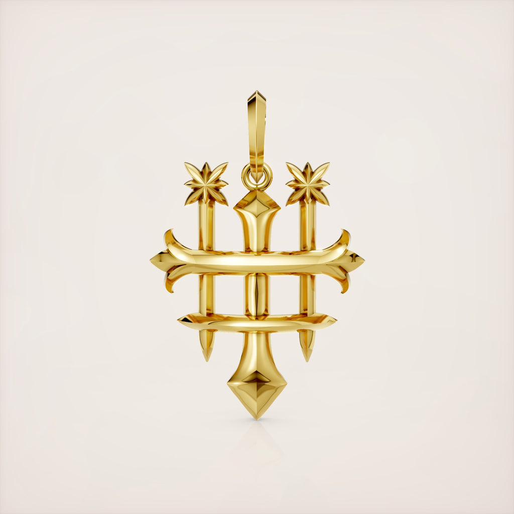 Troika Unity Pendant - 18k Yellow Gold