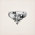 Troika Unity Ring - Sterling Silver