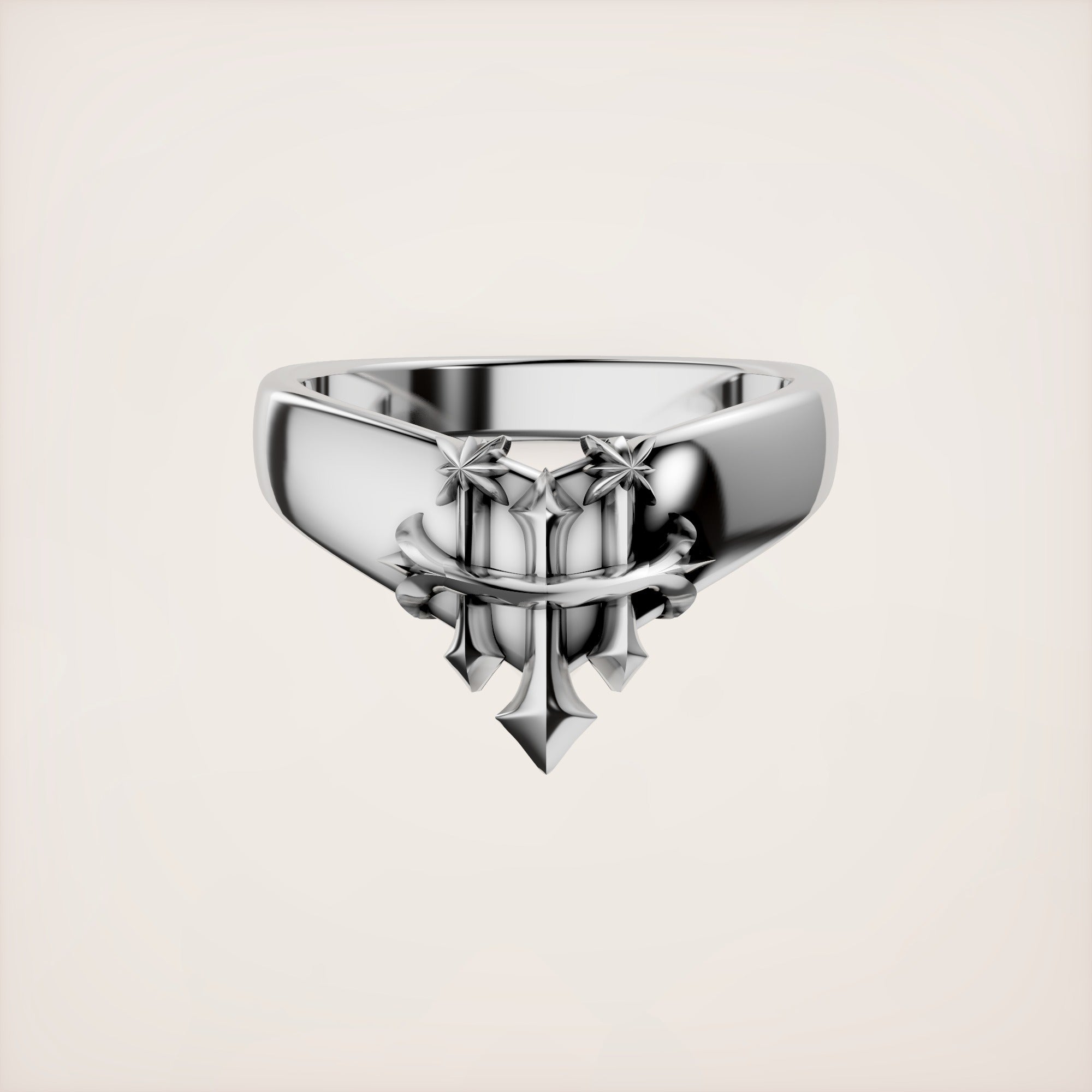 Troika Unity Ring - Sterling Silver