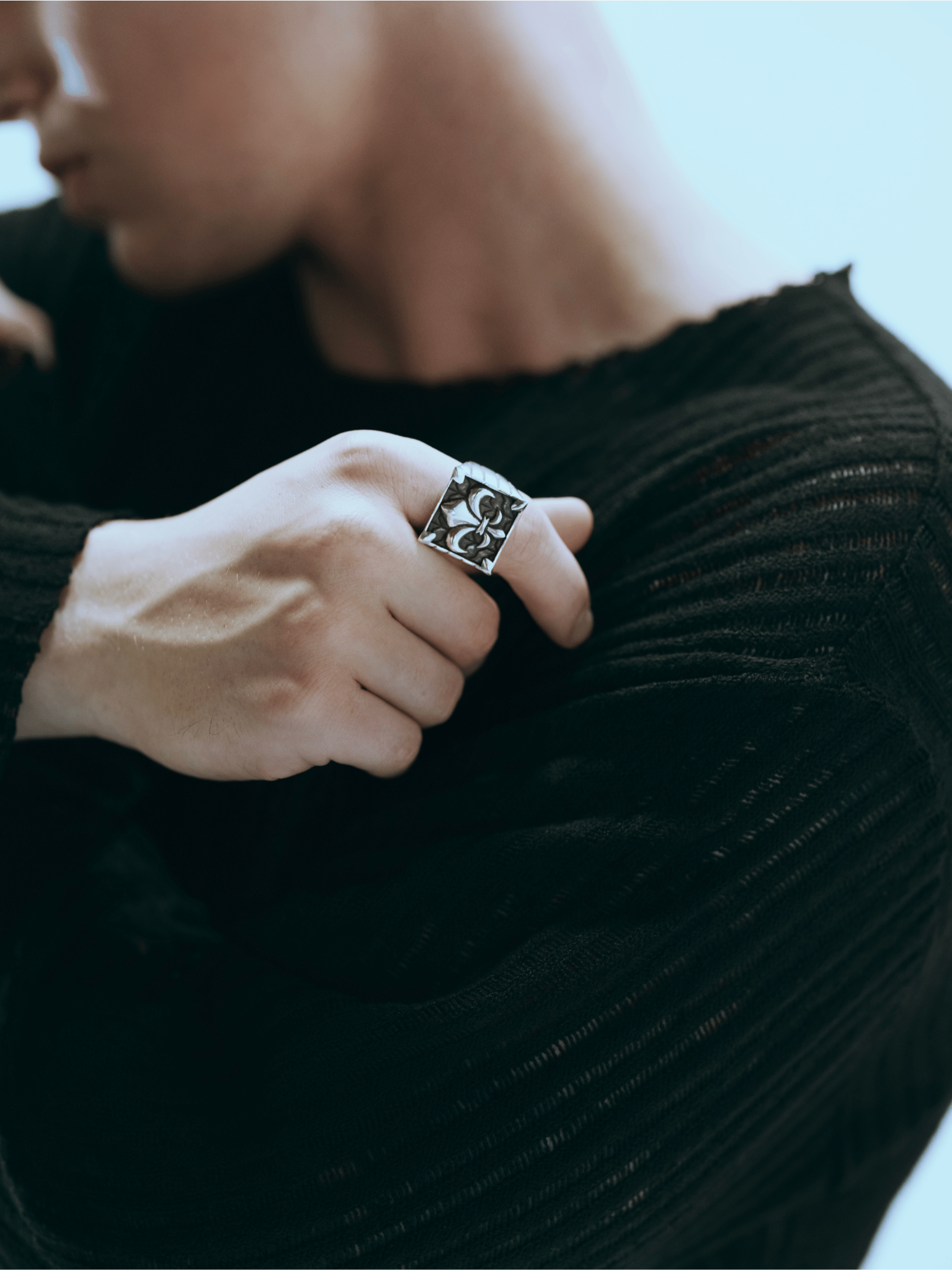 Fleur de Lis Ring - Sterling Silver