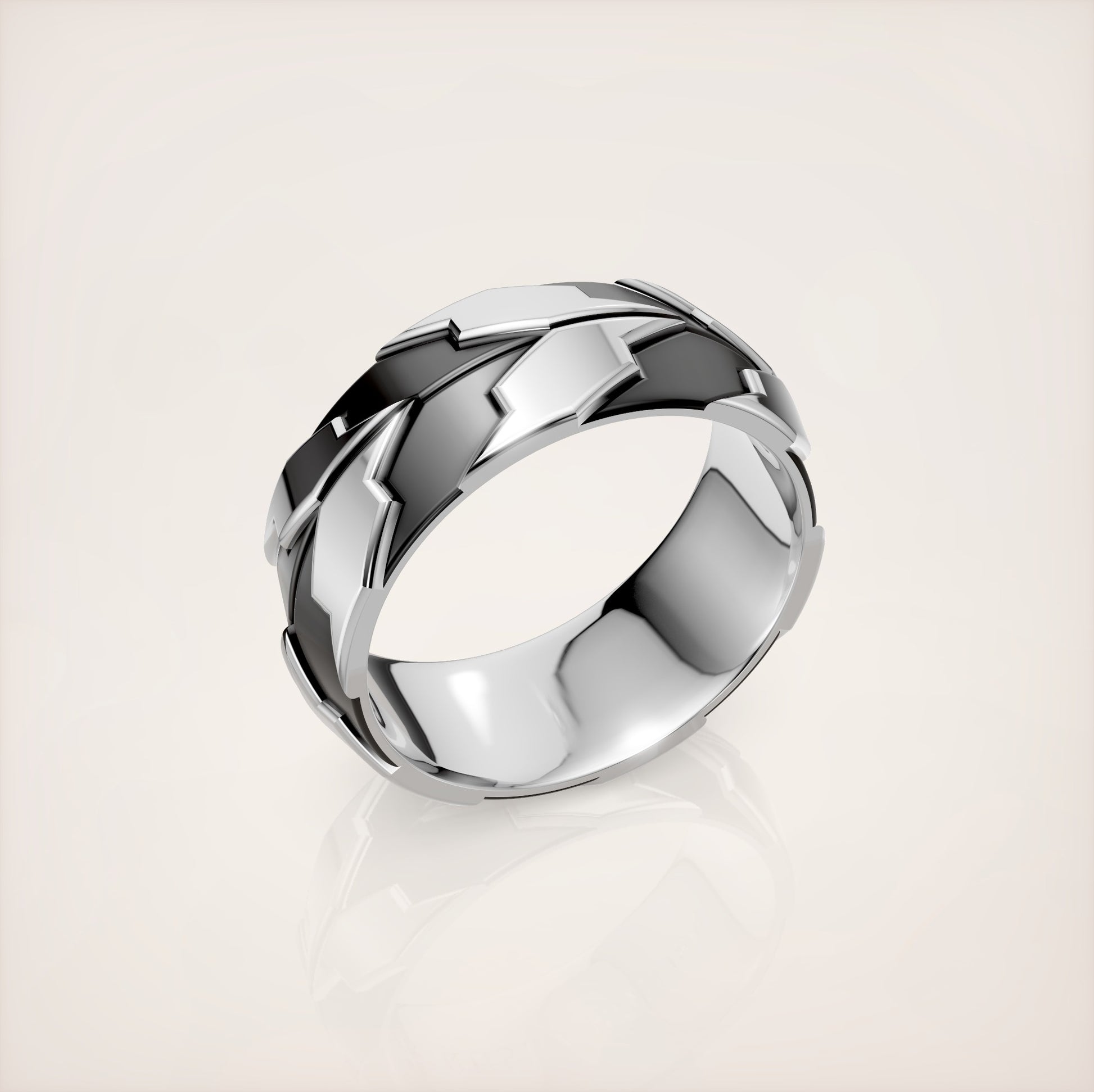 Valerian Band Ring - 18k White Gold