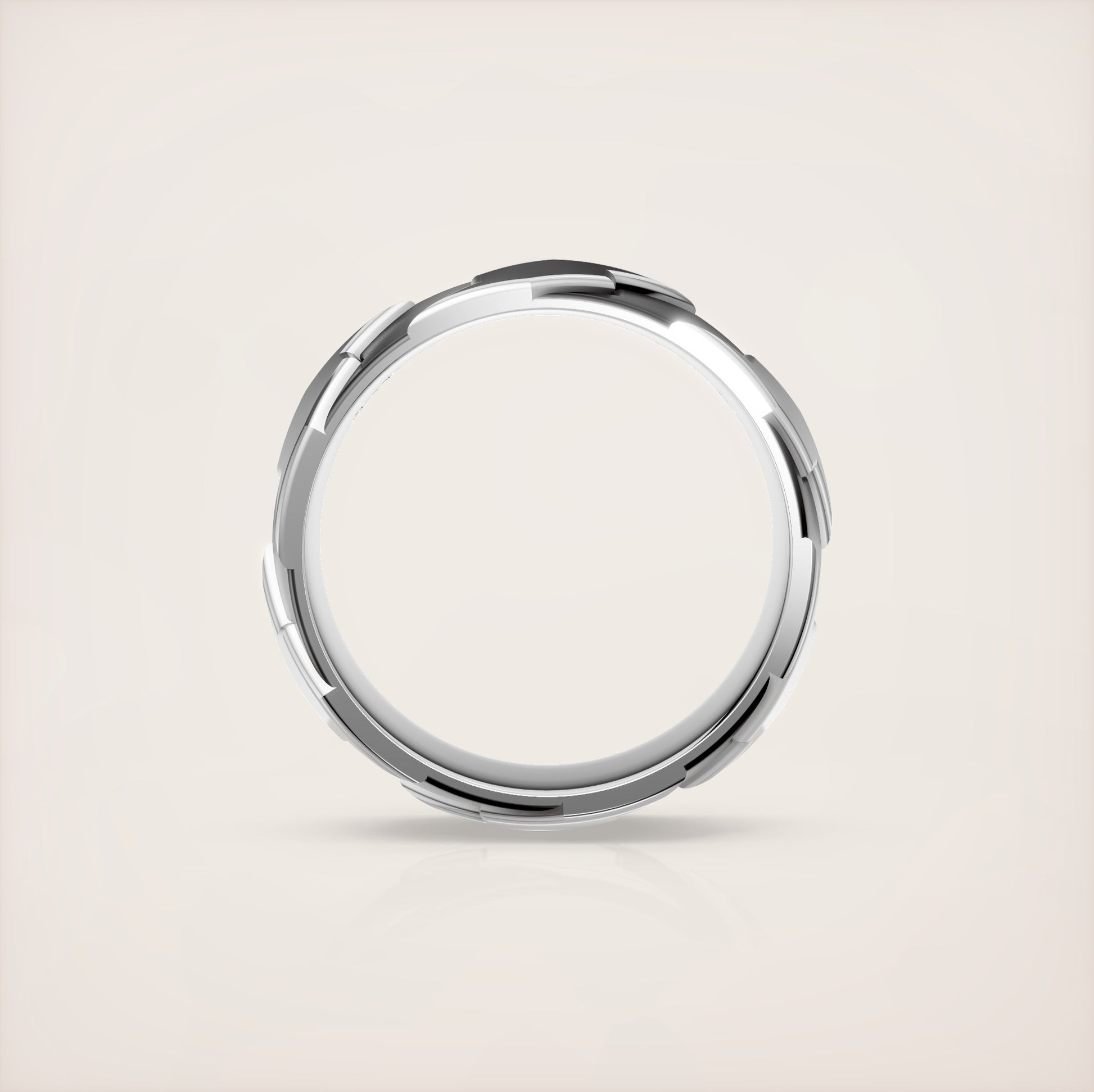 Valerian Band Ring - 18k White Gold
