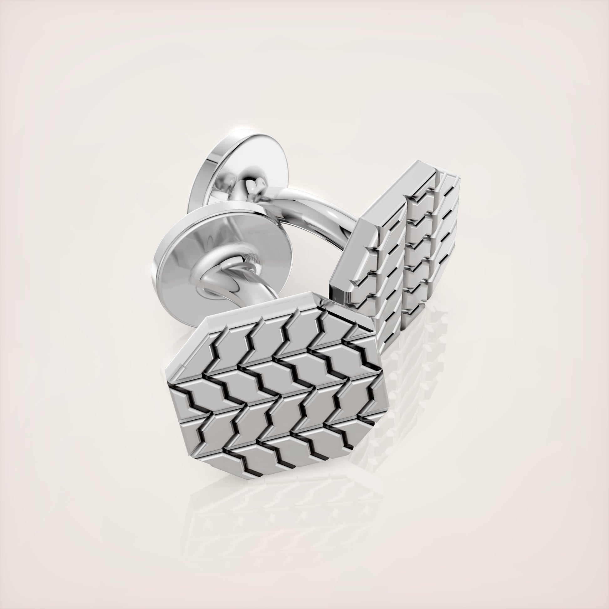 Valerian Cufflinks - 18k White Gold