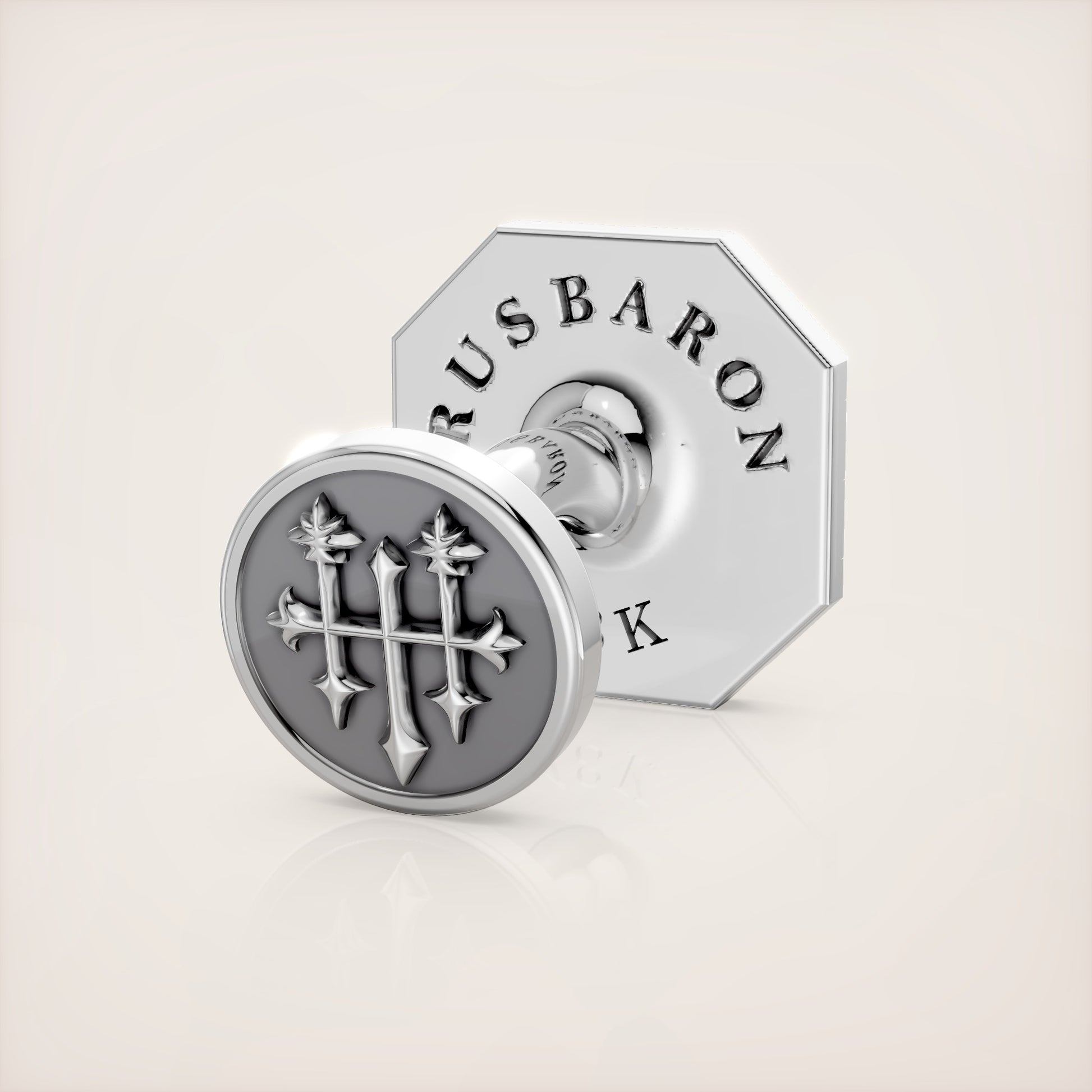 Valerian Cufflinks - 18k White Gold
