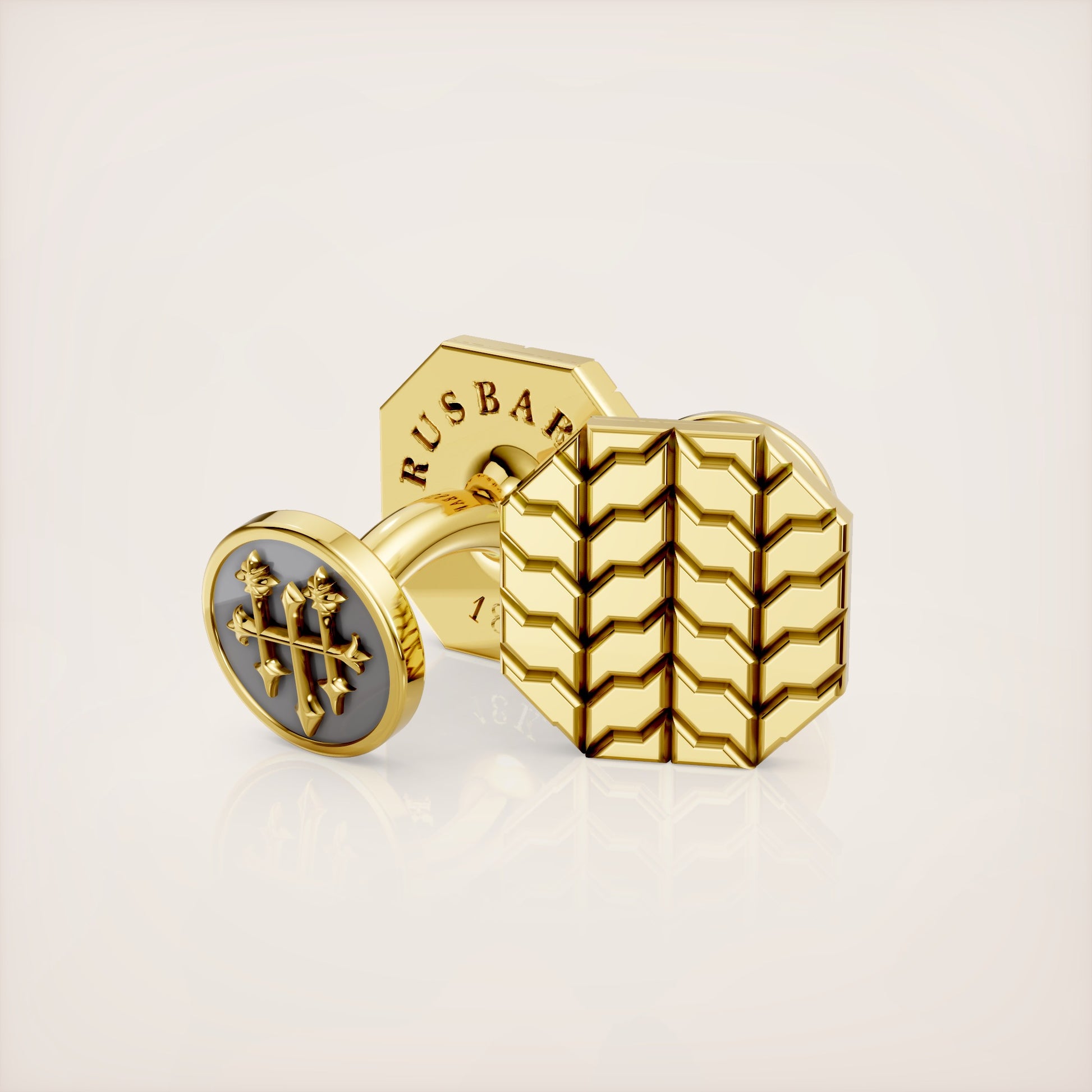 Valerian Cufflinks - 18k Yellow Gold