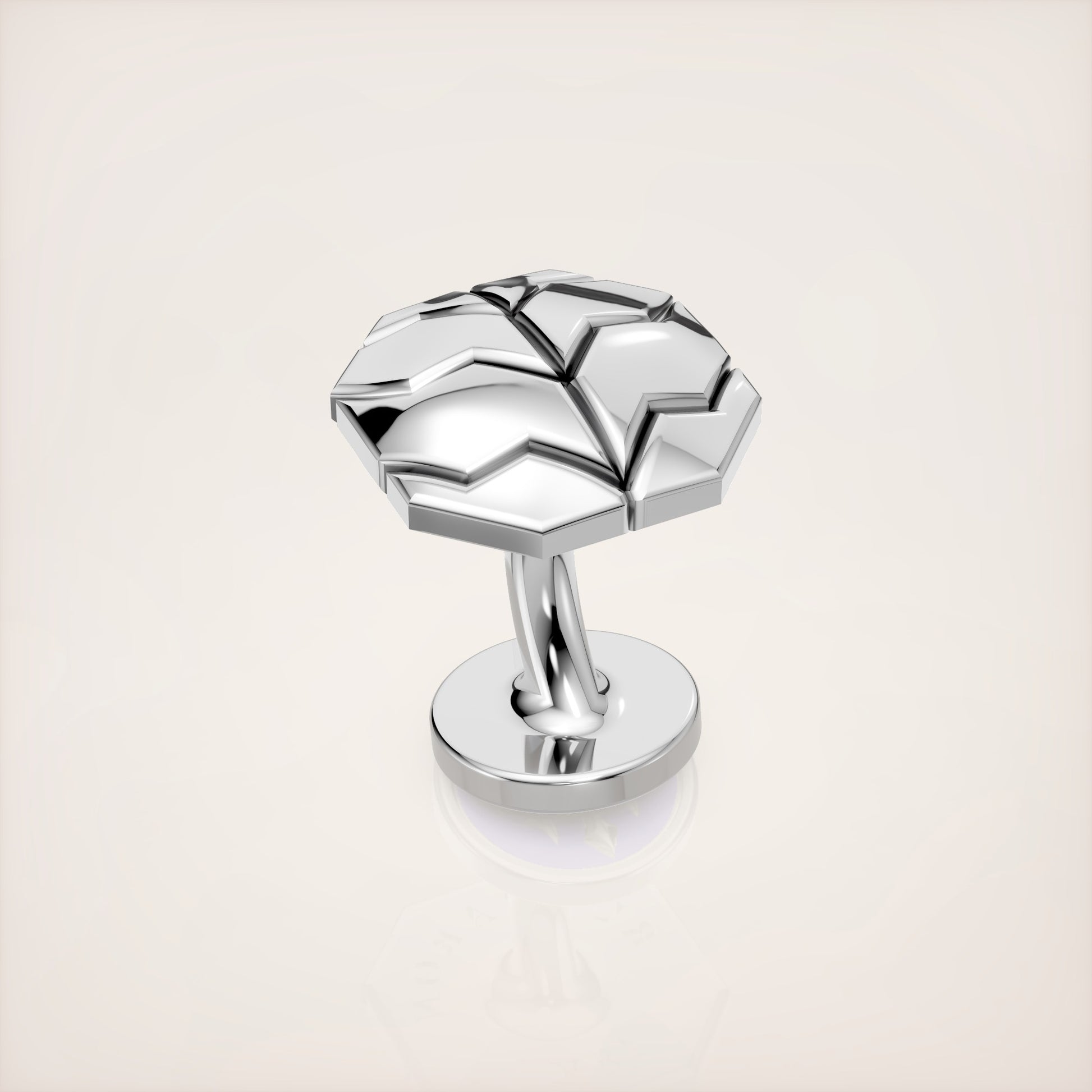Valerian Cufflinks Type I - 18k White Gold