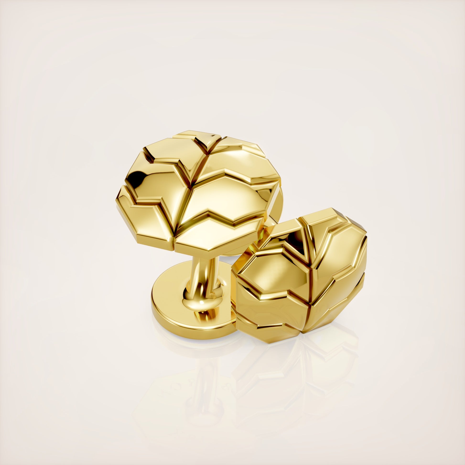 Valerian Cufflinks Type I - 18k Yellow Gold