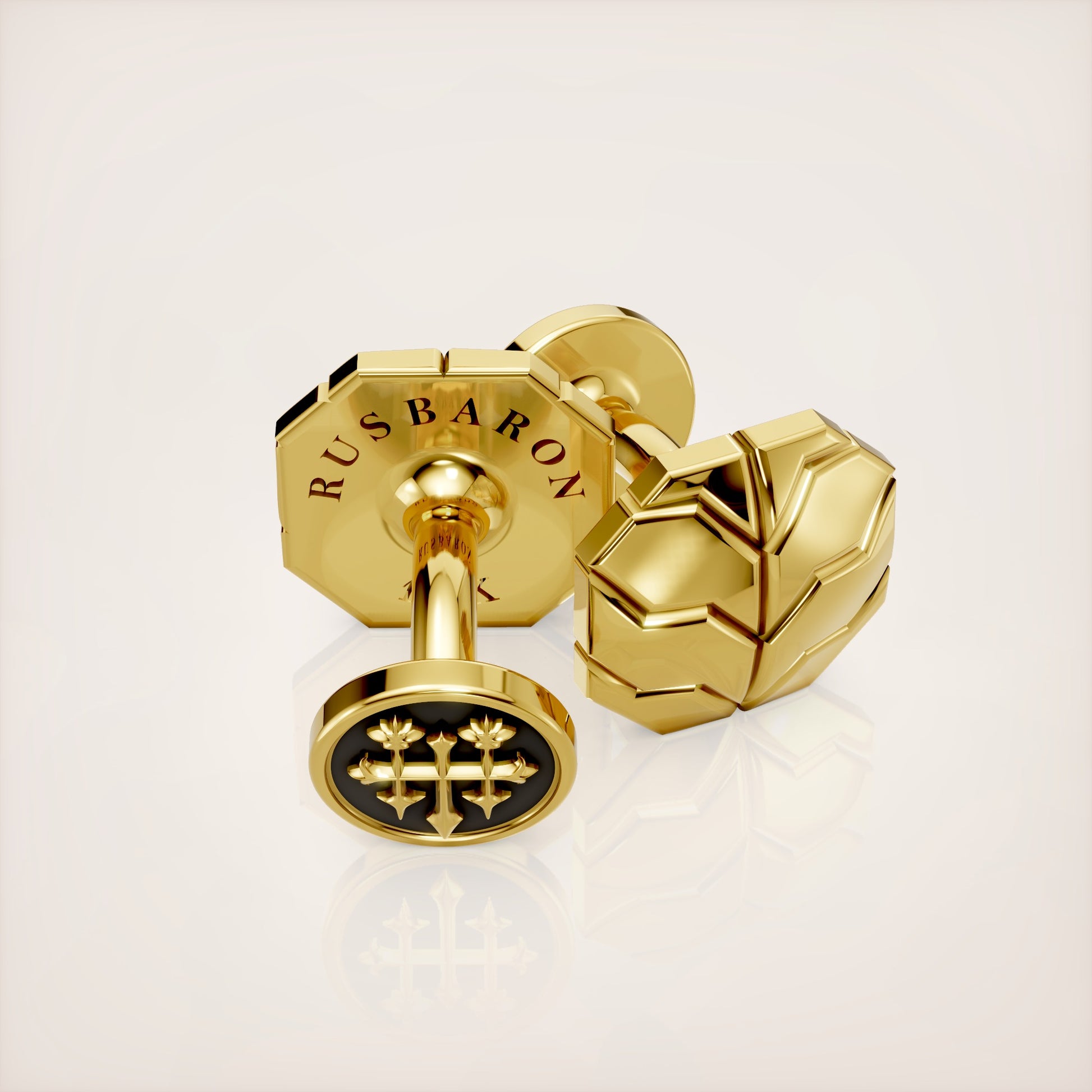 Valerian Cufflinks Type I - 18k Yellow Gold