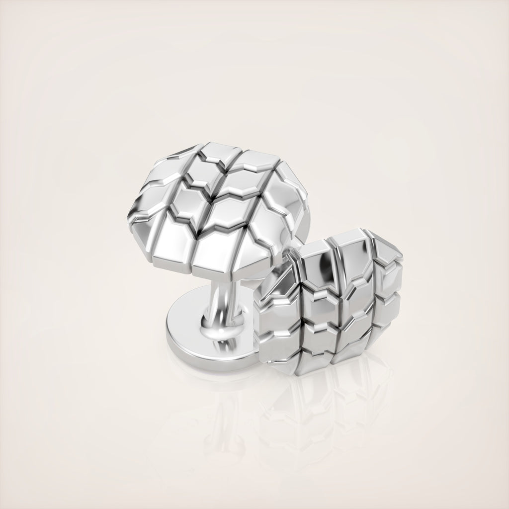 Valerian Cufflinks Type II - Sterling Silver
