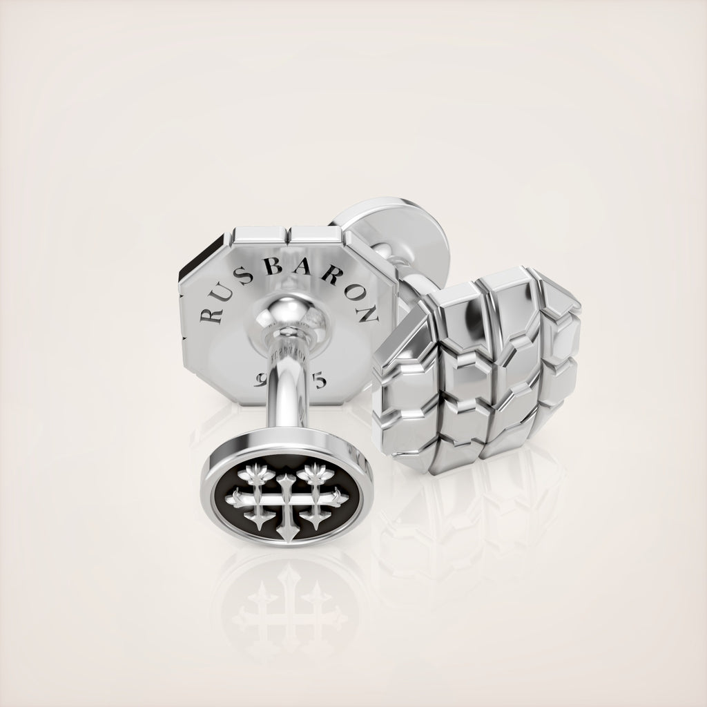 Valerian Cufflinks Type II - Sterling Silver