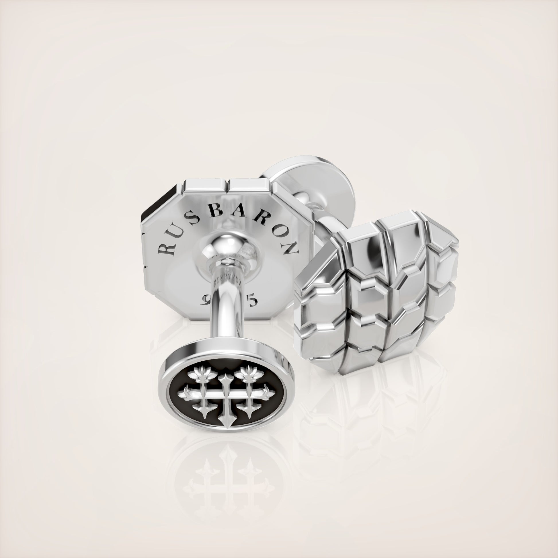 Valerian Cufflinks Type II - Sterling Silver