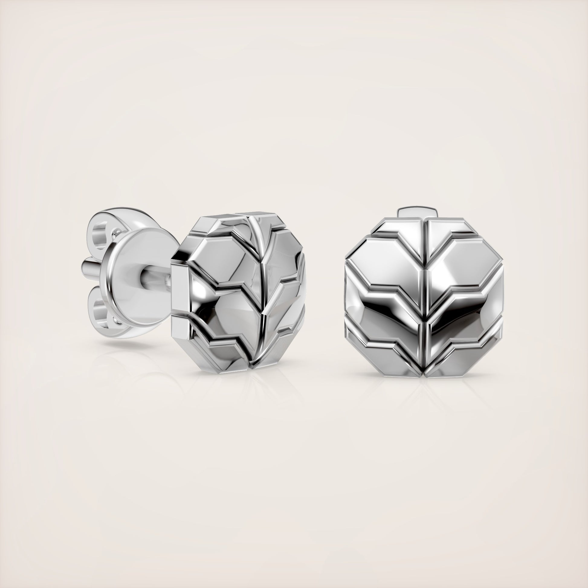 Valerian Earrings Type I - 18k White Gold