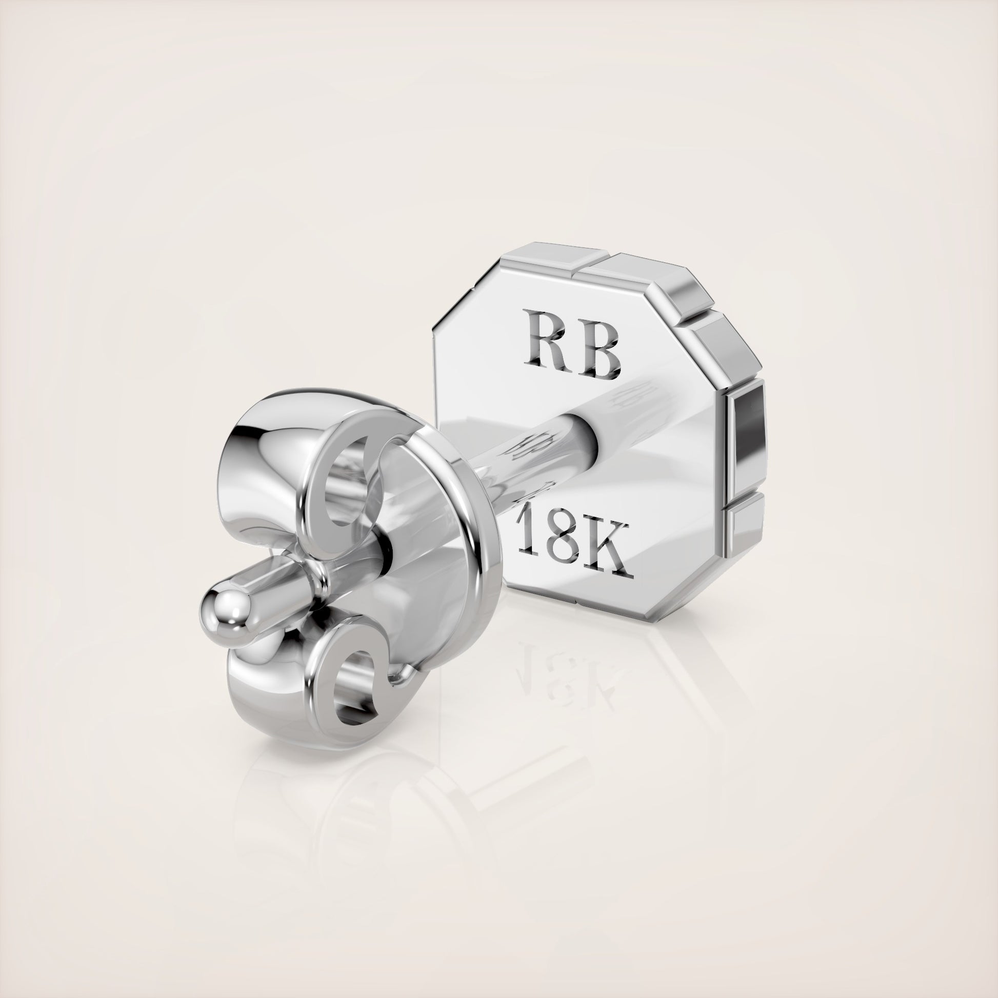 Valerian Earrings Type I - 18k White Gold