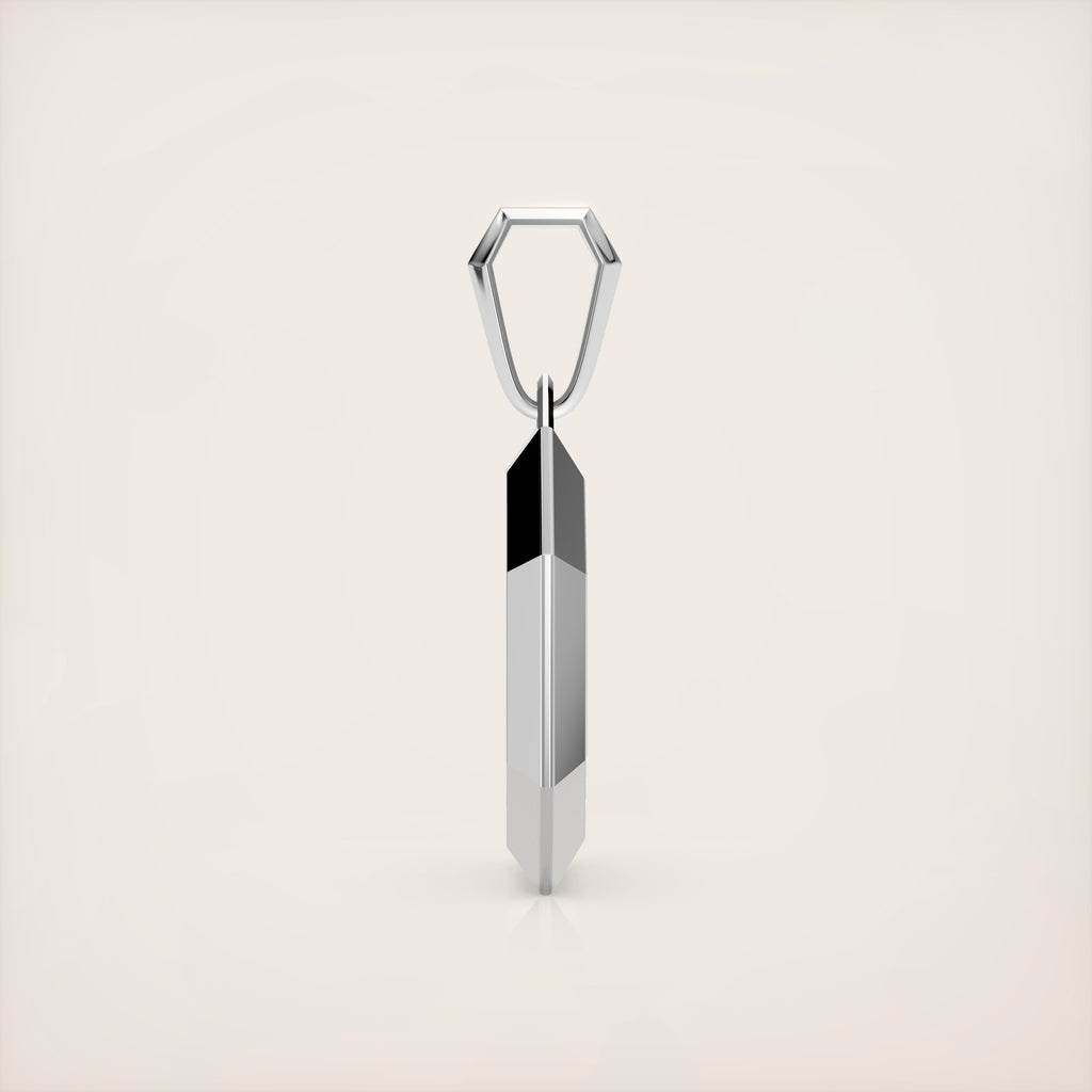 Valerian Pendant (Roman and Cyrillic)- 18K White Gold