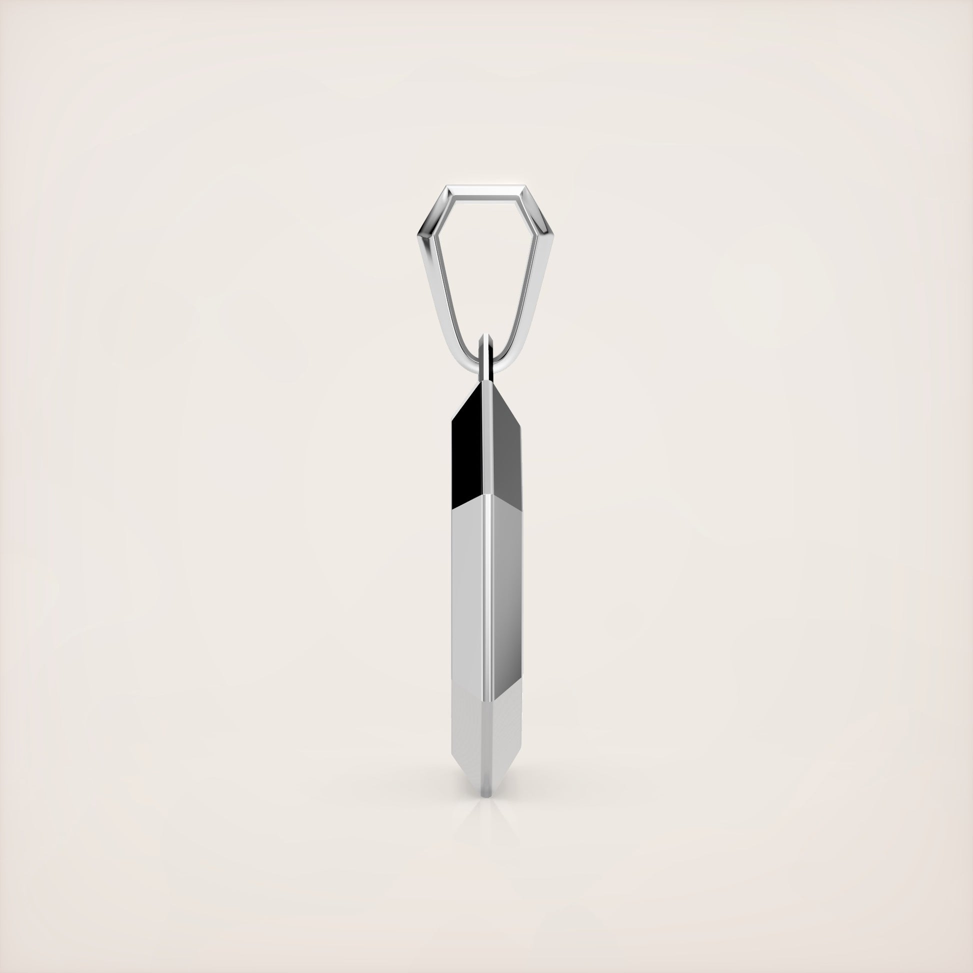 Valerian Pendant (Roman and Cyrillic)- 18K White Gold