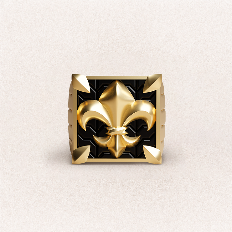 Fleur de Lis Ring - 14K Yellow Gold