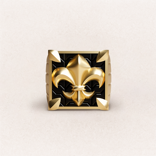 Fleur de Lis Ring - 14K Yellow Gold