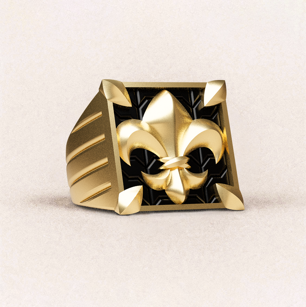 Fleur de Lis Ring - 14K Yellow Gold