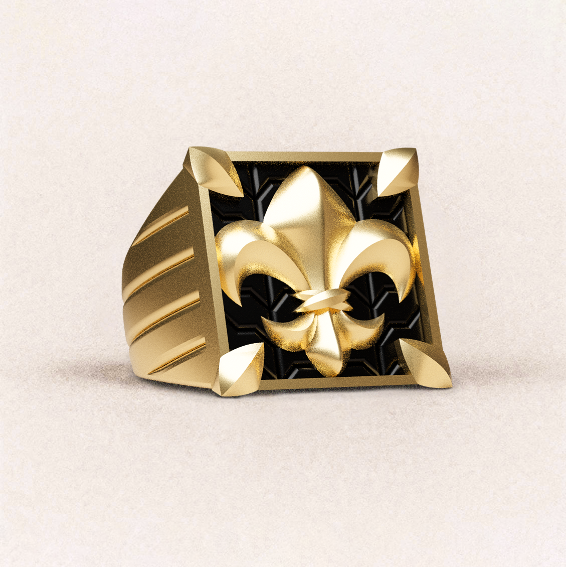 Fleur de Lis Ring - 14K Yellow Gold