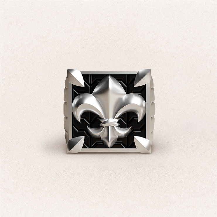 Fleur de Lis Ring - Platinum