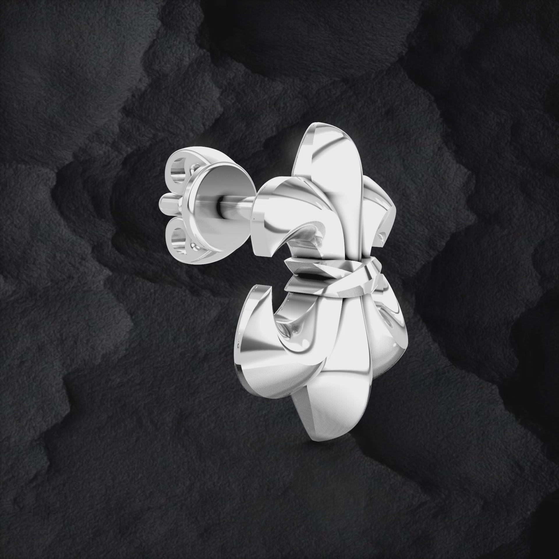 Fleur de Lis Earrings - Sterling Silver