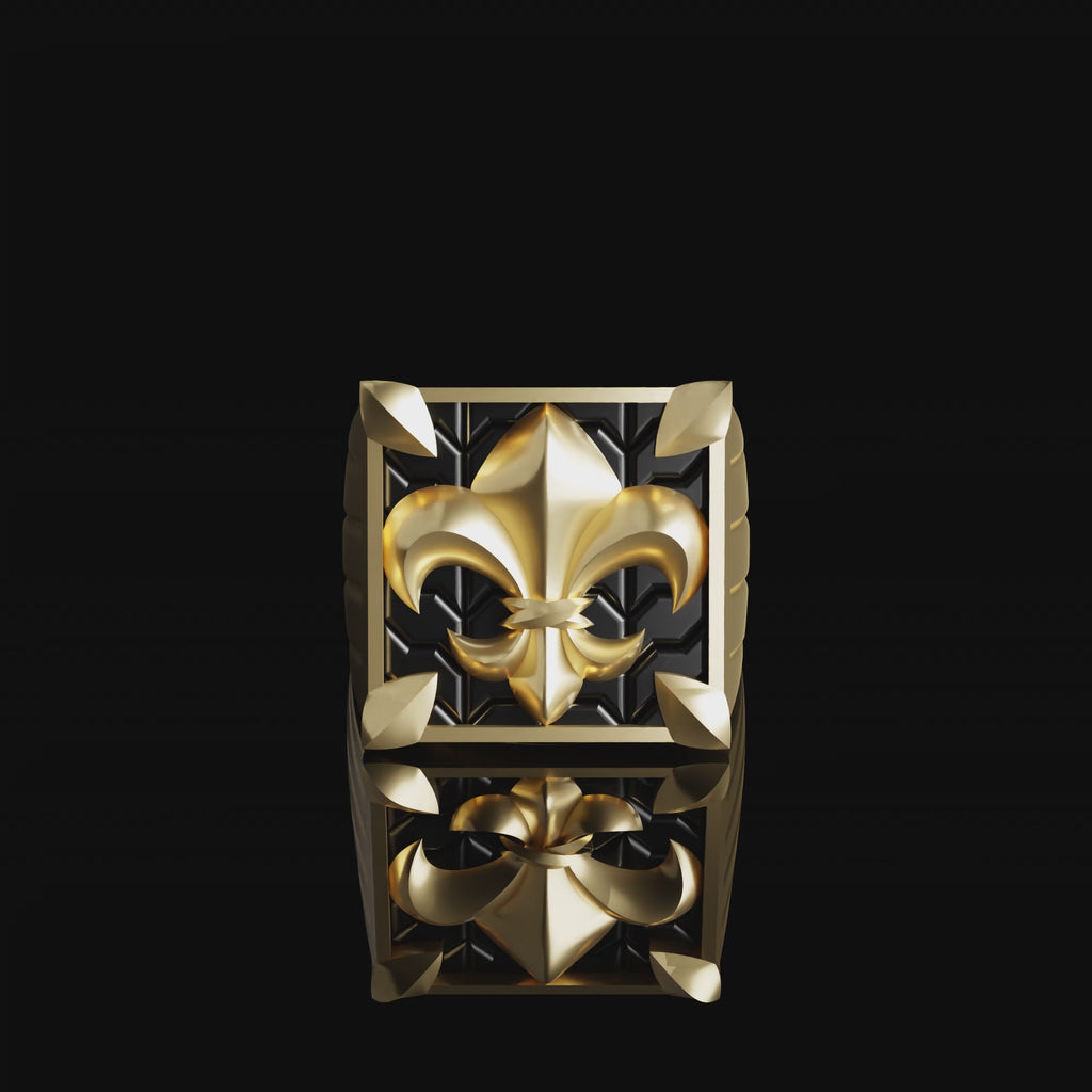 Fleur de Lis Ring - 18K Yellow Gold