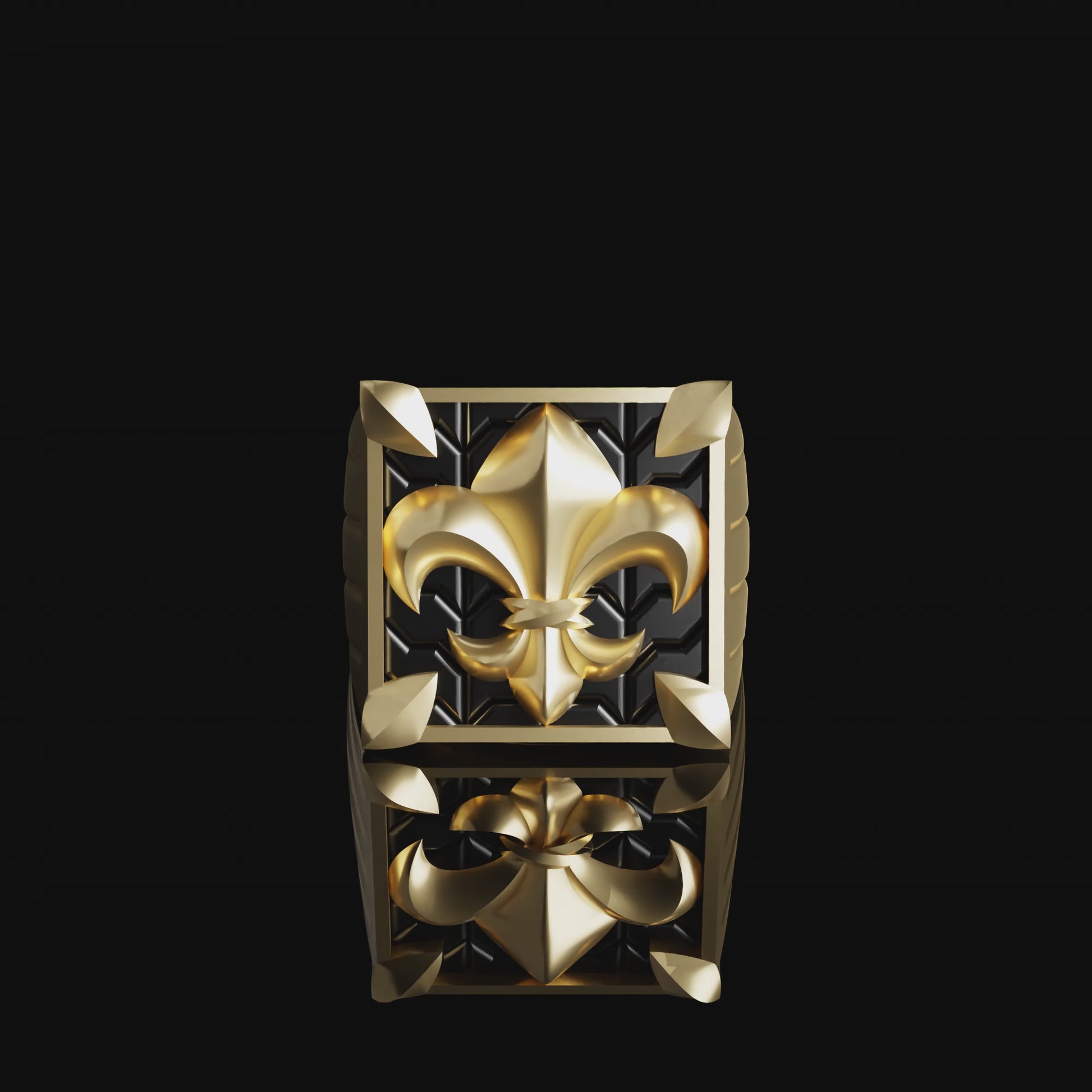 Fleur de Lis Ring - 18K Yellow Gold