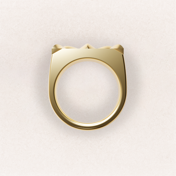 Fleur de Lis Ring - 18K Yellow Gold